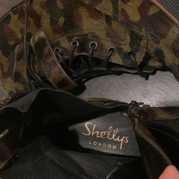 Shellys London Camo Combat Boots - Picture 2 of 3